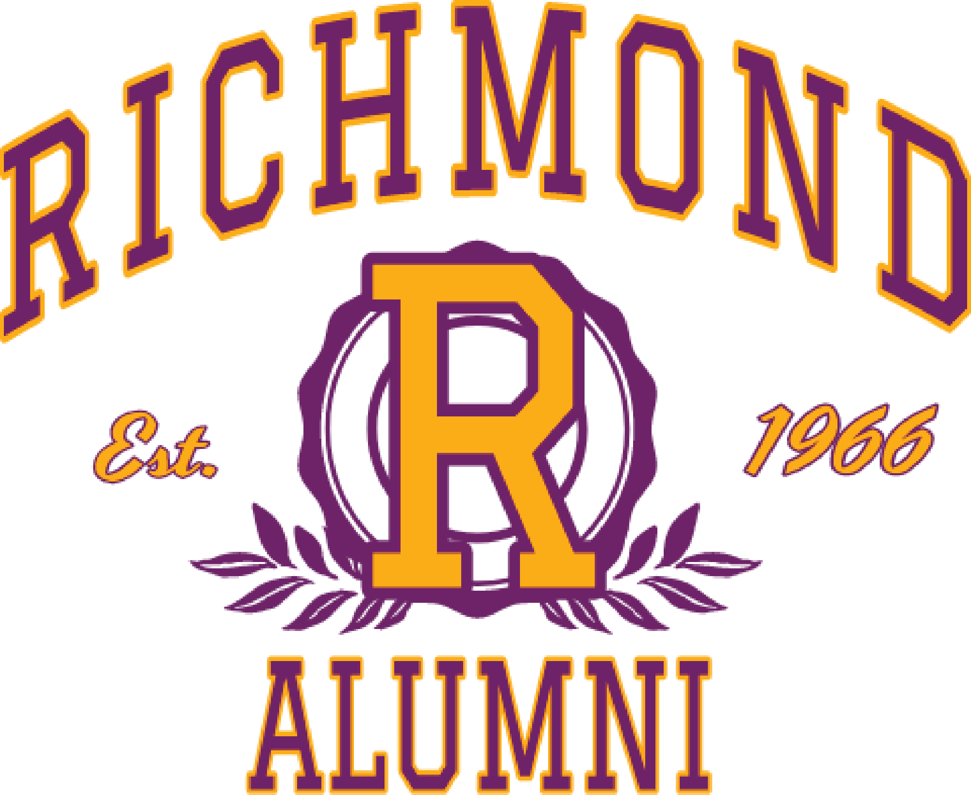 Richmond Alumni graphic design template.